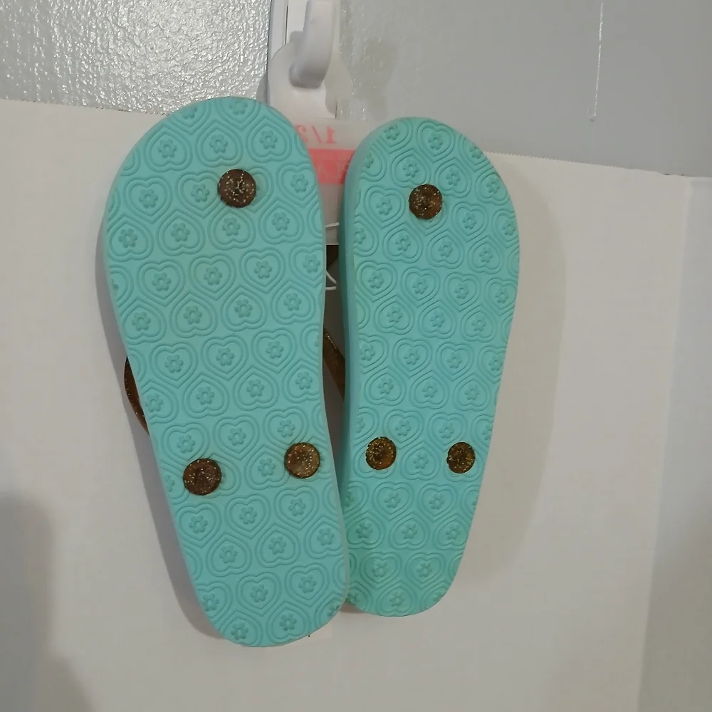 THE CHILDREN'S PLACE‎ GIRLS VIBES FLIP FLOPS SIZE 1/2